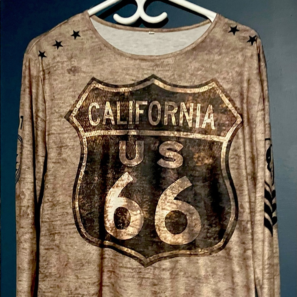 Brown long sleeves shirt for men size Large